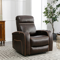 Vercelli aqua leather online rocker recliner